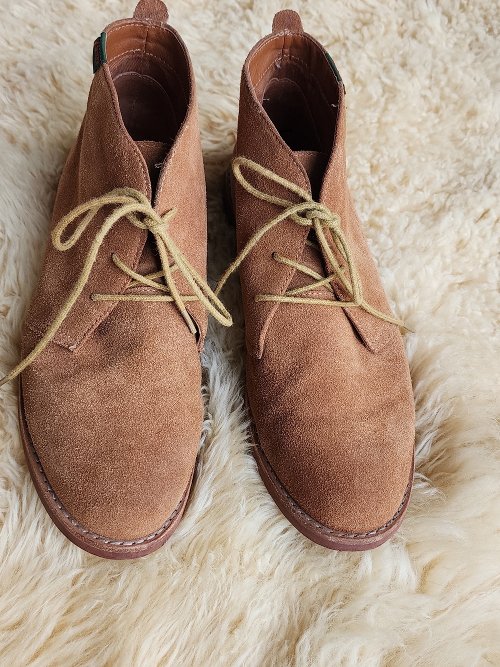 G.H. Bass & Co.  Tan Suede Chukka Boots